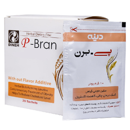 پودر پی برن (P Bran) دینه طعم ساده بسته 20 عدد