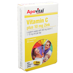 کپسول ویتامین سی پلاس زینک (Vitamin C Plus Zink) آپوویتال بسته 40 عدد
