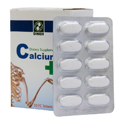 قرص کلسیم و ویتامین دی (Calcium and D) دینه بسته 50 عدد