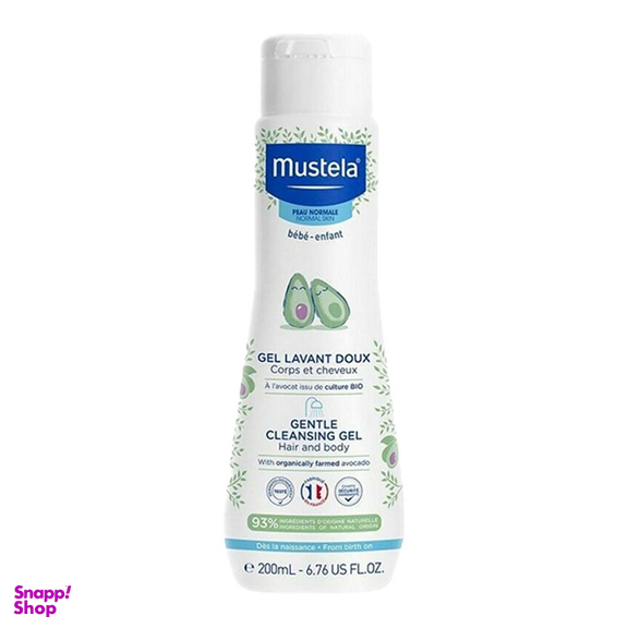 ژل شستشو سر و بدن کودک موستلا (Mustela) حجم 200 میلی لیتر