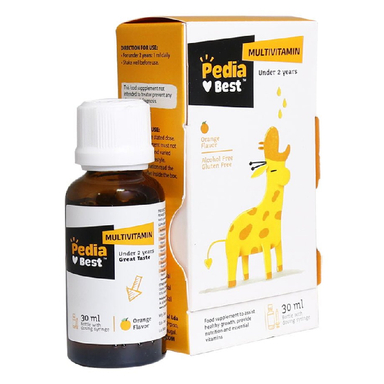 قطره مولتی ویتامین پدیابست طعم پرتقال حجم 30 میلی لیتر