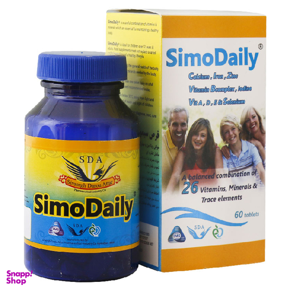 قرص سیمودیلی (Simo Daily) سیمرغ دارو عطار بسته 30 عدد
