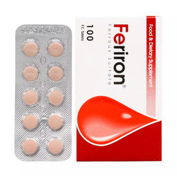 قرص فریرون فروس سولفات (Feriron Ferrous Sulfate) داروپخش بسته 100 عددی