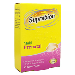 قرص مولتی ویتامین دوران بارداری و شیردهی مولتی پریناتال (Multi Prenatal) سوپرابیون بسته 30 عددی