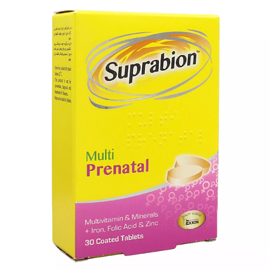 قرص مولتی ویتامین دوران بارداری و شیردهی مولتی پریناتال (Multi Prenatal) سوپرابیون بسته 30 عددی