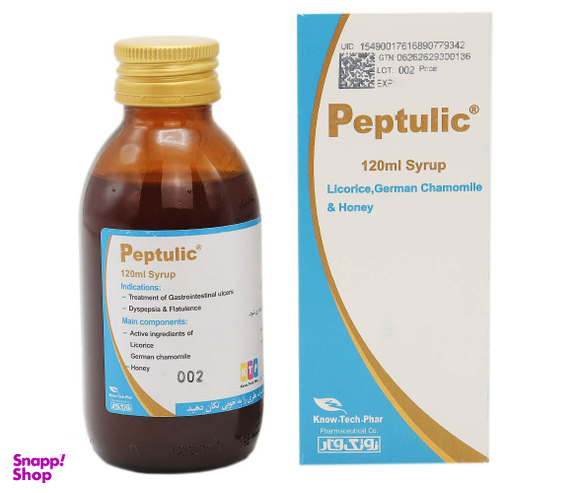 شربت نفخ و سوی هاضمه پپتولیک (Peptulic) نوتک فار حجم 120 میلی لیتر