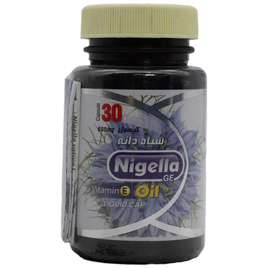 کپسول مفاصل و استخوان سیاه دانه 650 میلی گرم (Nigella Oil Capsule 650 mg) گیاه اسانس بسته 30 عددی