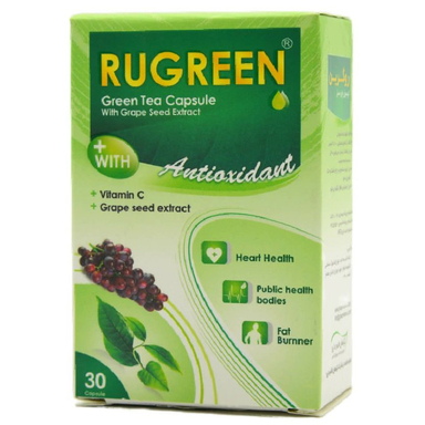 کپسول کاهش وزن روگرین (Rugreen) قایم دارو بسته 30 عددی