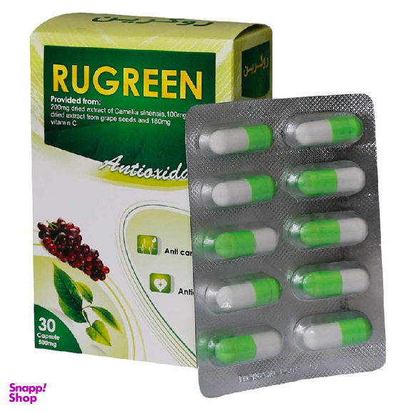 کپسول کاهش وزن روگرین (Rugreen) قایم دارو بسته 30 عددی
