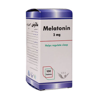 قرص تنظیم خواب ملاتونین 3 میلی گرم (Melatonin 3 mg) سیمرغ دارو عطار بسته 100 عددی