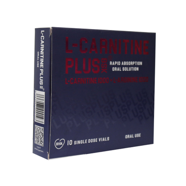 ویال خوراکی ال کارنیتین پلاس (L Carnitine Plus) بنیان سلامت کسری بسته 10 عددی