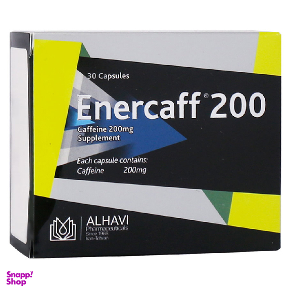 کپسول کافیین انرکاف 200 الحاوی بسته 30 عددی