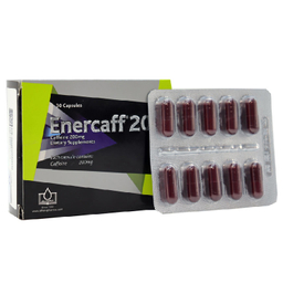کپسول کافیین انرکاف 200 الحاوی بسته 30 عددی