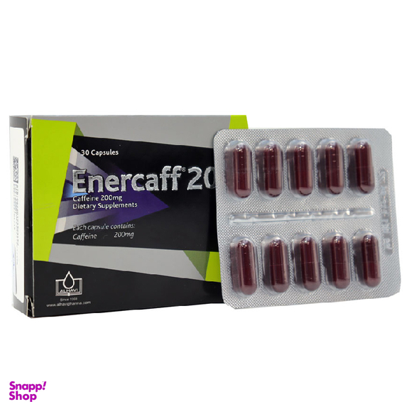 کپسول کافیین انرکاف 200 الحاوی بسته 30 عددی