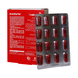 کپسول آیرون فورت (Ironforte) فارمد سلامت سینا بسته 32 عددی