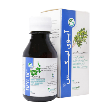 شربت سرماخوردگی و سرفه آیوی لیکس (Ivylix) اکسیر گستر اسپادانا حجم 120 میلی لیتر