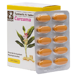 قرص کورکوما زردچوبه دینه بسته 50 عددی