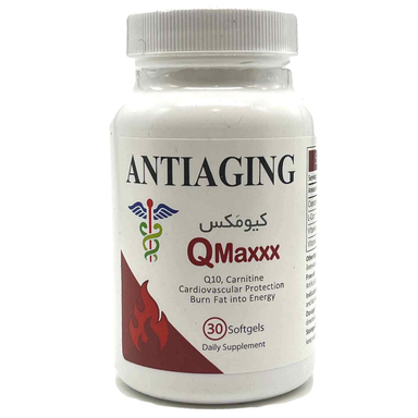 سافت ژل کیومکس کیوتن کارنیتین (Qmaxxx Carnitin) آنتی ای جینگ بسته 30 عددی