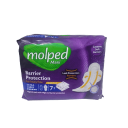 نوار بهداشتی مولپد (Molped) مدل سوپر نایت سایز خیلی بزرگ بسته 7 عددی