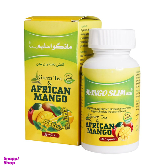 کپسول کاهش وزن مانگو اسلیم بی دی ای (Mango Slim BDA) بهتا دارو بسته 60 عددی