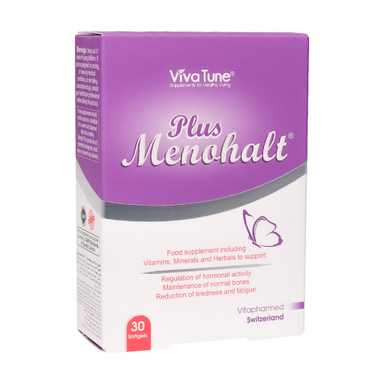 سافت ژل مولتی ویتامین های بانوان منوهالت پلاس (Menohalt Plus) ویوا تیون بسته 30 عددی