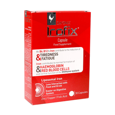 کپسول آهن آیروفیکس (Irofix Capsule) دایونیکس فارما بسته 30 عددی