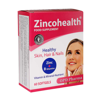 سافت ژل زینکو هلث (Zincohealth) او پی دی فارما بسته 60 عددی