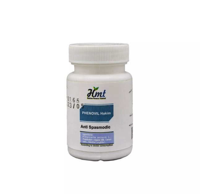 قرص نفخ و سوی هاضمه فنوویل حکیم (Phenovil Hakim) حکیم مومن تبریزی بسته 50 عددی