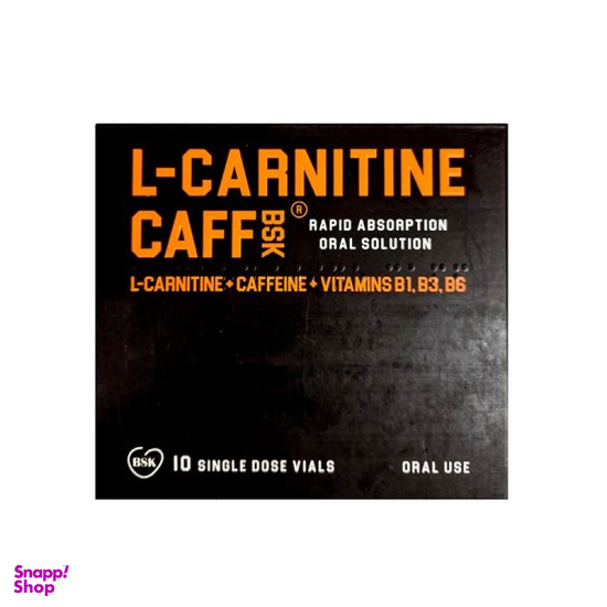 ویال خوراکی ال کارنیتین کاف (L Carnitine Caff) بنیان سلامت کسری بسته 10 عددی