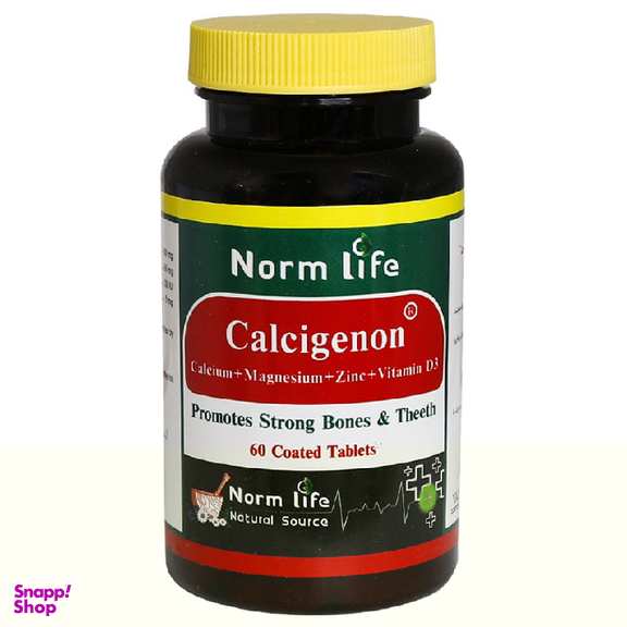 قرص کلسیم کلسی ژنون (Calcigenon) نورم لایف بسته 60 عددی