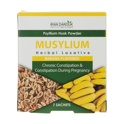 ساشه ضد یبوست موسیلیوم (Musylium) ایران داروک طعم موزی بسته 7 عددی