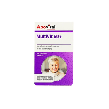 قرص مولتی ویت (Multivit) آپوویتال مناسب بانوان بالای 50 سال تعداد 30 عدد