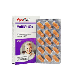 قرص مولتی ویت (Multivit) آپوویتال مناسب بانوان بالای 50 سال تعداد 30 عدد