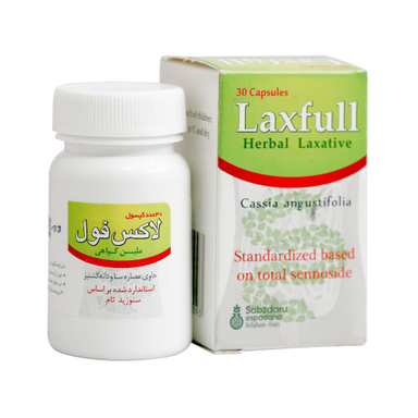 کپسول ضد یبوست لاکس فول (Laxfull) سبز دارو بسته 30 عددی