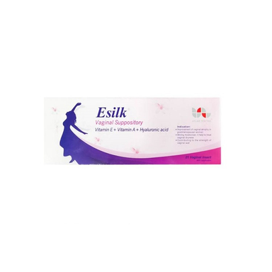 شیاف واژینال ایسیلک (Esilk Vaginal Suppository) شرکت دارویی آیلار طب یاس تعداد 21 عدد