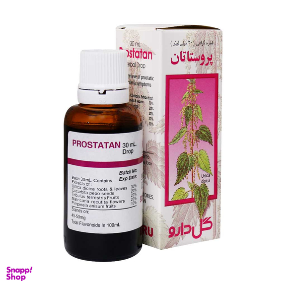 قطره پروستاتان گل دارو حجم 30 میلی لیتر