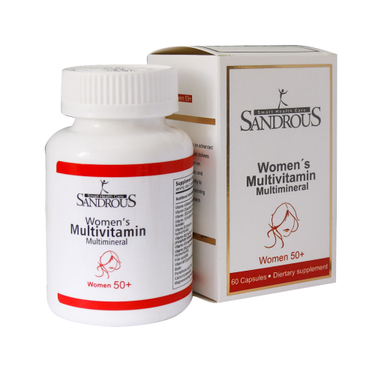 کپسول مولتی ویتامین مولتی مینرال خانم های بالای 50 سال (Multivitamin Multimineral) سندروس بسته 60 عددی