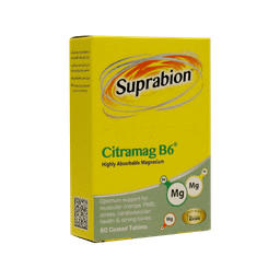قرص منیزیم سیترامگ ب 6 (Citramag B6) سوپرابیون بسته 60 عددی