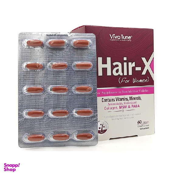 قرص هیر ایکس (Hair X) ویوا تیون تعداد 60 عدد