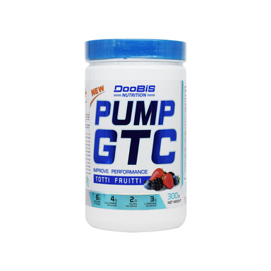 پودر پمپ جی تی سی (Pump GTC) دوبیس طعم توتی فروتی حجم 300 گرم