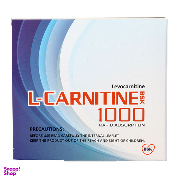 مکمل ال کارنیتین بی اس کی 500 (L Carnitine BSK 500) بنیان سلامت کسری بسته 10 عددی