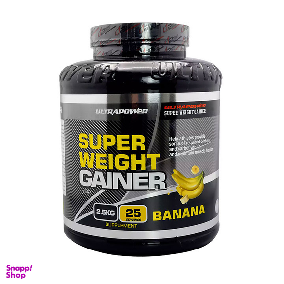 پودر سوپر ویت گینر اولترا پاور (Ultra Power Super Weight Gainer) پگاه طعم موزی حجم 2.5 کیلوگرم
