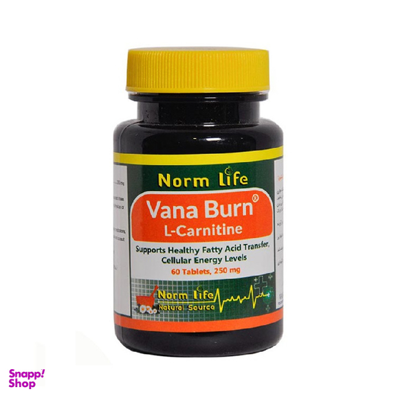 قرص وانابرن ال کارنیتین (Vana Burn L Carnitine) نورم لایف بسته 60 عدد