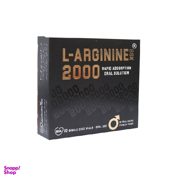 قرص ال آرژینین بی اس کی (L Arginine BSK) بنیان سلامت کسری طعم پرتقال بسته 10 عدد