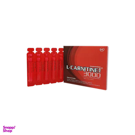 ویال خوراکی ال کارنیتین بی اس کی 3000 (L Carnitine BSK 3000) بنیان سلامت کسری بسته 10عددی