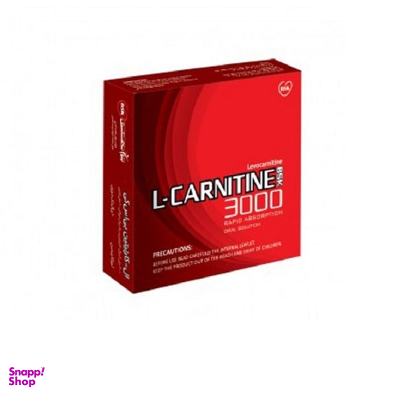 ویال خوراکی ال کارنیتین بی اس کی 3000 (L Carnitine BSK 3000) بنیان سلامت کسری بسته 10عددی