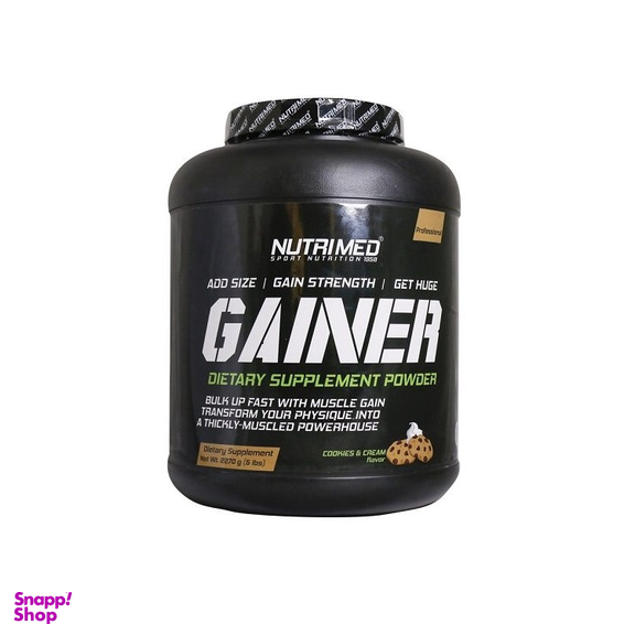 پودر گینر (Gainer) نوتریمد طعم کرم و بیسکوییت حجم 2270 گرم