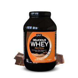 پودر دلیشس وی (Delicious Whey) کیو ان تی طعم شکلات بلژیکی حجم 1 کیلو گرم