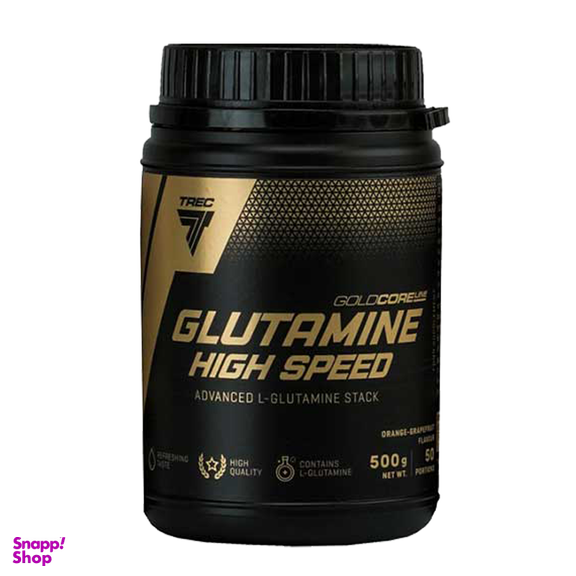 پودر گلوتامین های اسپید گلد کر لاین (Gold Core Line Glutamine High Speed) ترک نوتریشن طعم گیلاس انگور سیاه حجم 500 گرم
