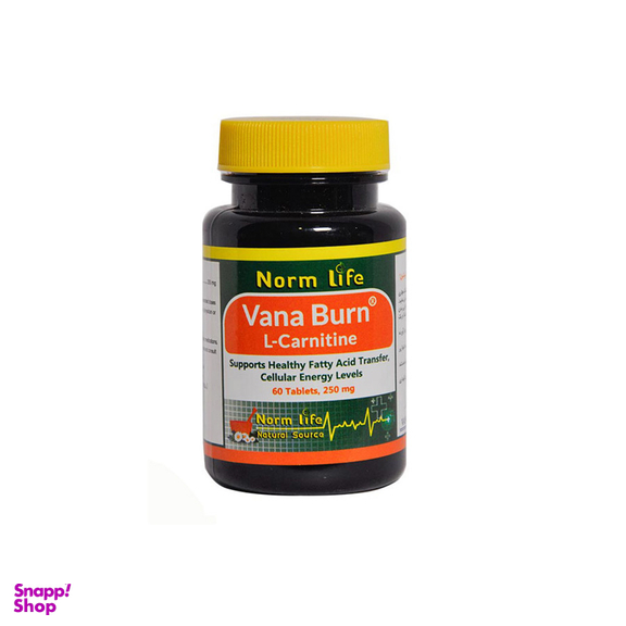 قرص وانابرن (Vana Burn) نورم لایف حجم بسته 60 عدد